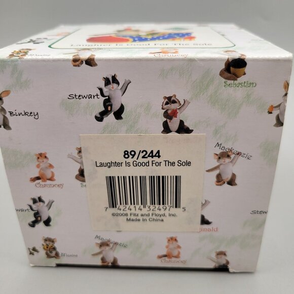 Charming Tails "Laughter Is Good For The Sole" Figurine Mouse With Clown Shoe - Picture 3 of 8